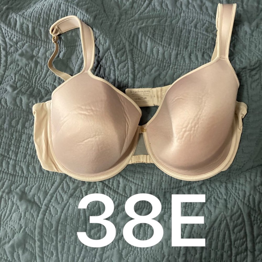 38E Taupe ThirdLove Full Coverage Bra
